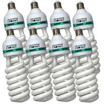 8x Eight 105W CFL Compact Fluorescent Photography Light Bulb 5500K Cool ... - $124.44
