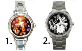 Watch with Queen Freddy Mercury custom print with metal and rock band - £19.35 GBP