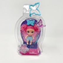 Barbie Mariposa Flutterpixies Clip &amp; Go Pink &amp; Teal Butterfly mini doll NEW - £9.45 GBP
