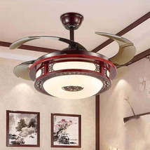 New Chinese Invisible Fan Lamp Living Room - £364.95 GBP