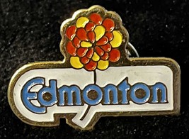 Vintage Edmonton Travel Souvenir Enamel Hat Pin Brooch Collectible Gift - £6.73 GBP