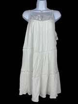 Wallflower Womens Rayon Gauze Dress Junior Size Small White Tiered New - £15.45 GBP