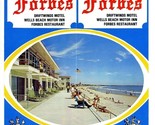 Forbes Driftwinds Motel Wells Beach Motor Inn Brochure Maine 1950&#39;s - $24.72
