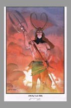 Esad Ribic Signed Marvel Comics Super Hero / Avengers / Thor Art Print ~ LOKI - $39.59