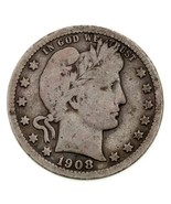 1908-S 25C Barber Quarts in Very Good VG Condition, Natural Color-
show ... - €89,91 EUR