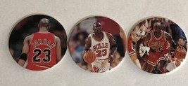 Michael Jordan Pogs Milk Cap Trading Cards Lot Of 3 Upper Deck #27 28 29 - £3.20 GBP