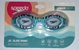 Speedo Swimming Goggles Ages 6-14 Jr. Glide Print Flex Fit NEW----X21 - $10.39