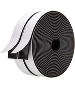 Foam Strips with Adhesive-2 Rolls, 1 Inch Wide X 1/8 Inch Thick,Neoprene... - £12.89 GBP