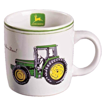 Nothing Runs Like a John Deere Coffee Mug Green Yellow Black White Ceram... - $18.68