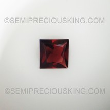 Natural Garnet Square Princess Cut 6.5mm Rosewood Color VS Clarity Loose Gemston - £12.12 GBP