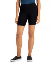 Womens Bike Shorts Cotton Deep Black Size Medium INC $21 - NWT - £4.23 GBP