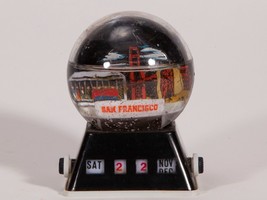 Vintage San Francisco Snow Ball Perpetual Calendar - £44.98 GBP