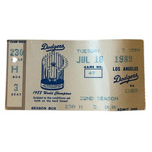 Los Angeles Dodgers Chicago Cubs July 18, 1989  Ticket Stub - $12.30