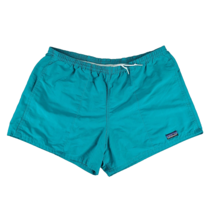 VTG Patagonia Barely Baggies 2.5&quot; Teal Swim Athletic Shorts Womens Large Lined - $69.30