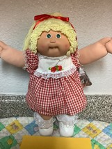 RARE VTG Cabbage Patch Kid Girl Lemon Single Pony Green Eyes Head Mold #... - $295.00