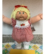 RARE VTG Cabbage Patch Kid Girl Lemon Single Pony Green Eyes Head Mold #... - $414.00 CAD