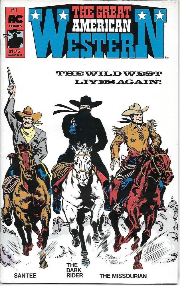 The Great American Western Comic Book #1 AC Comics 1987 VERY FINE- NEW UNREAD - $2.75