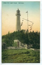 Gibbs Hill Lighthouse Bermuda UK handcolored postcard - $6.39