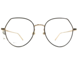 Marc Jacobs Eyeglasses Frames 475 2M2 Black Gold Cat Eye Wire Rim 52-18-140 - $93.28