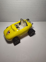 1977 AZRAK-HAMWAY Diecast Car Mickey Mouse Club Car Walt Disney Yellow Rare - £6.66 GBP