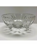Vintage American Brilliant Cut Crystal, Sawtooth Rim, Footed 8&quot; Bowl (19... - $431.67 MXN