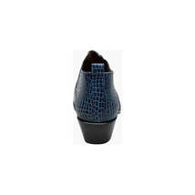 Stacy Adams Sandoval Cuban Heel Boot Croco print Navy 25666-410 image 7