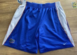 Vintage Nike Team Florida Gators Basketball Shorts Blue White Orange UF XL - £19.77 GBP