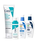 CeraVe Acne Skin Care Set 5oz Acne Foaming Cream Cleanser 1oz Resurfacing  - $107.79