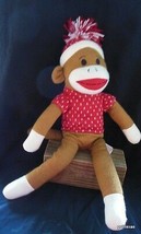 21&quot; Tall Sock Monkey in Sweater and Cap DanDee - £11.67 GBP