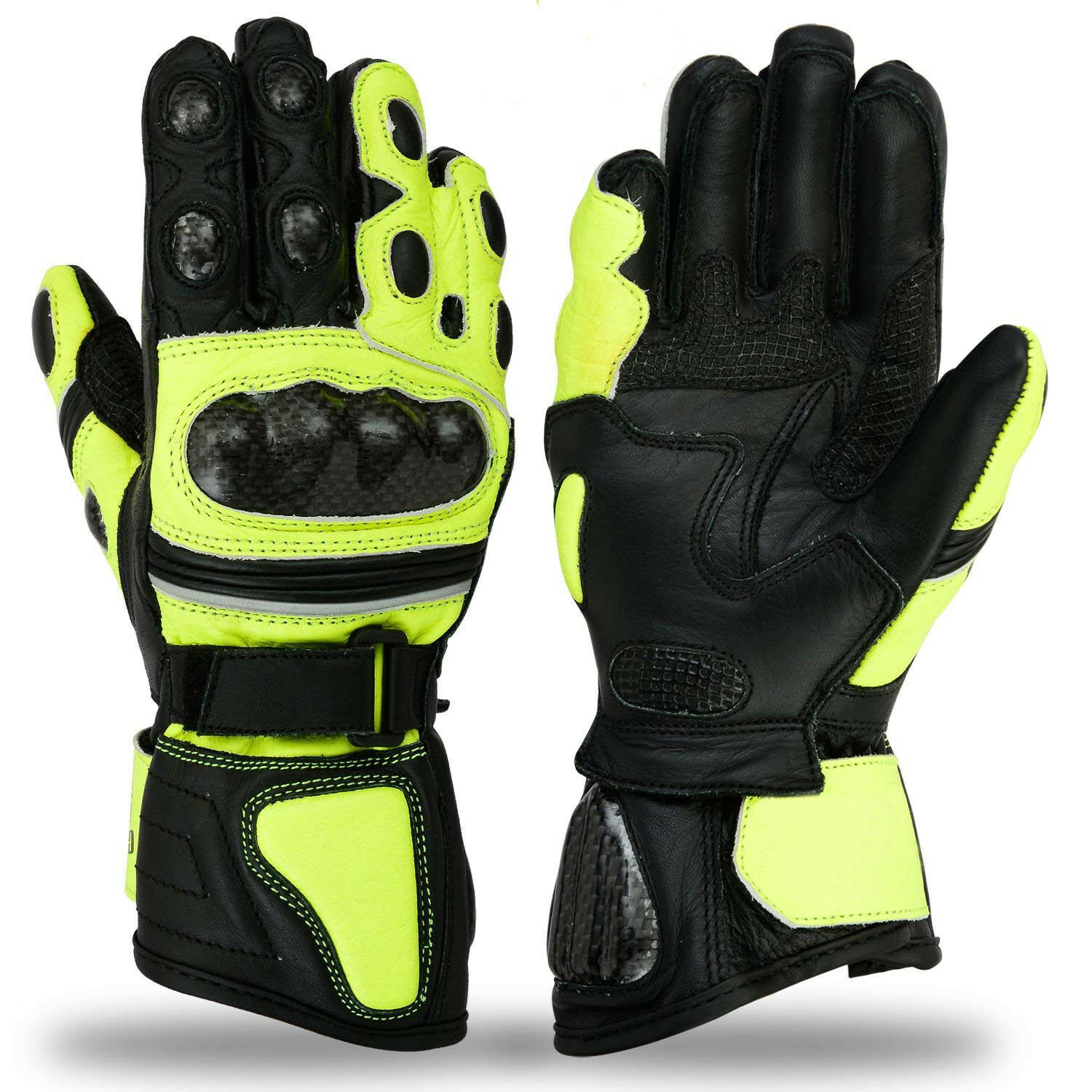 LE Motorbike Leather Racing Gloves Bikers Gloves