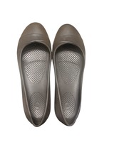 Crocs Gianna Ballet Flats Shoes Brown Womens Size 9 Rounded Toe - $163.23 MXN