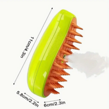 Rechargeable Shedding Hair Spray Hot Steam Easy Pet Grooming Brush for Cat, Dog - £6.35 GBP