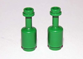 Building Block Green Wine Beer Bottle set of 2 Minifigure US Toy Minifig... - $3.50