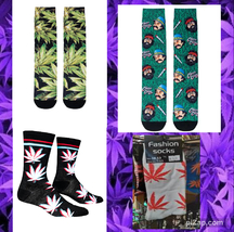 Weed leaves socks different colors to choose - $9.99