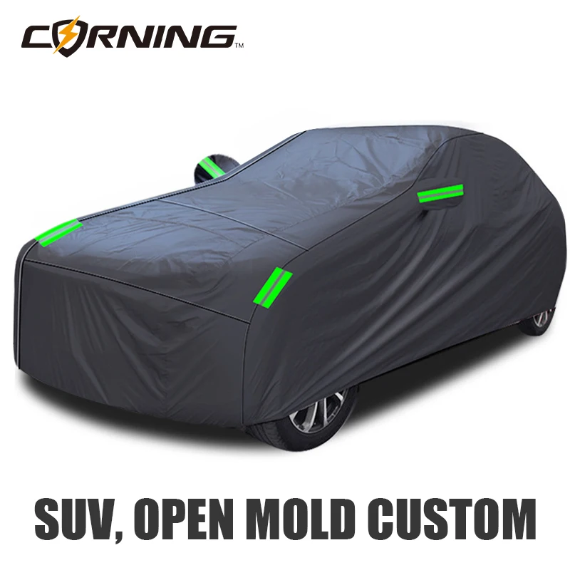 190T Waterproof Outdoor Car Cover Universal Covers Protect Awning Exterior Auto - £88.27 GBP+