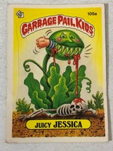 Juicy Jessica Garbage Pail Kids Trading Card 1986 GPK Sticker - $2.48