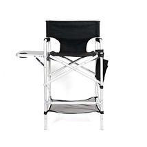 OPEN BOX ITEM -EXECUTIVE VIP TALL DIRECTORS CHAIR w/SIDE TABLE &amp; CARRY BAG - £85.63 GBP