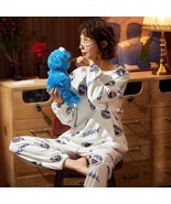 Sleep Wear Soft Cotton Blend Pajama Set Lounge Wear M L XL 2XL Long Sleeves - $23.99