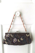 Apt. 9 Beautiful Embellished Sequined &amp; Beaded Handbag Clutch - £11.82 GBP
