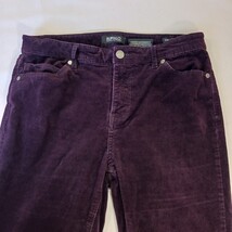 Buffalo David Bitton Women 8/29 Icon Mid Rise Slim Sculpt Purple Corduroy Pants  image 13