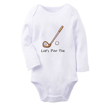Let&#39;s Par Tee Golf Funny Romper Newborn Baby Bodysuit Kids Long One-Piece Outfit - £8.89 GBP