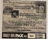 1999 The Bible’s Greatest Miracles The Proof Print Ad Pax Tv TPA21 - £4.63 GBP