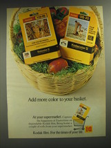 1974 Kodak Film Ad - Add more color to your basket - £14.53 GBP