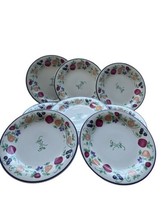 Princess House Exclusive Orchard Medley Dinner Plates ~ 10.25&quot; ~ Set of 8 - £28.85 GBP