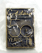 NASA Goddard Space Flight Center MD 50 Years Anniv Bronze Tone Pin Souvenir - £7.47 GBP