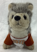 The Bearington Collection Wolf Plush Stuffed Animal Austin Texas 6&quot; College - £10.42 GBP