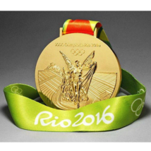 2016 Rio Olympic &#39;Gold&#39; Medal with Silk Ribbons &amp; Display Stands/Pouch !!! - $49.00
