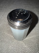Milk, Glass Vintage style  pepper shaker Metal P Lid 3x2”. NEW - $8.90