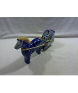 Vintage 1989 Eldreth Pottery Salt Glaze Christmas Santa Sleigh Horse Fig... - $200.17 CAD