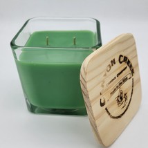 NEW Canyon Creek Candle Company 14oz Cube jar COCONUT LIME scented Handm... - $27.94